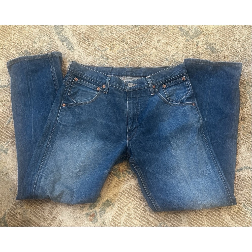 Levi's 514 Straight Fit Jeans Men's 36x32 Long Flap Pocket Riveted Rare
